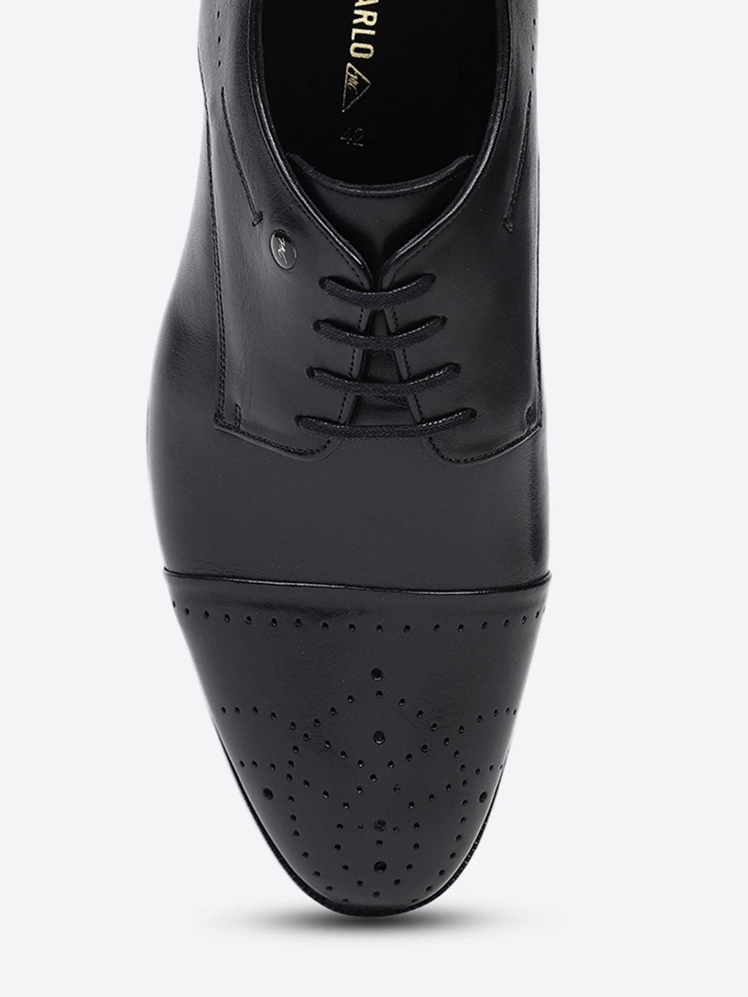 Men Black Lace Up Genuine Leather Formal Shoes