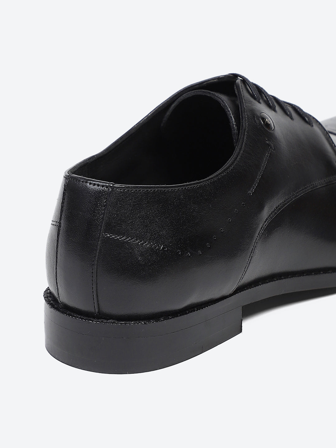 Men Black Lace Up Genuine Leather Formal Shoes