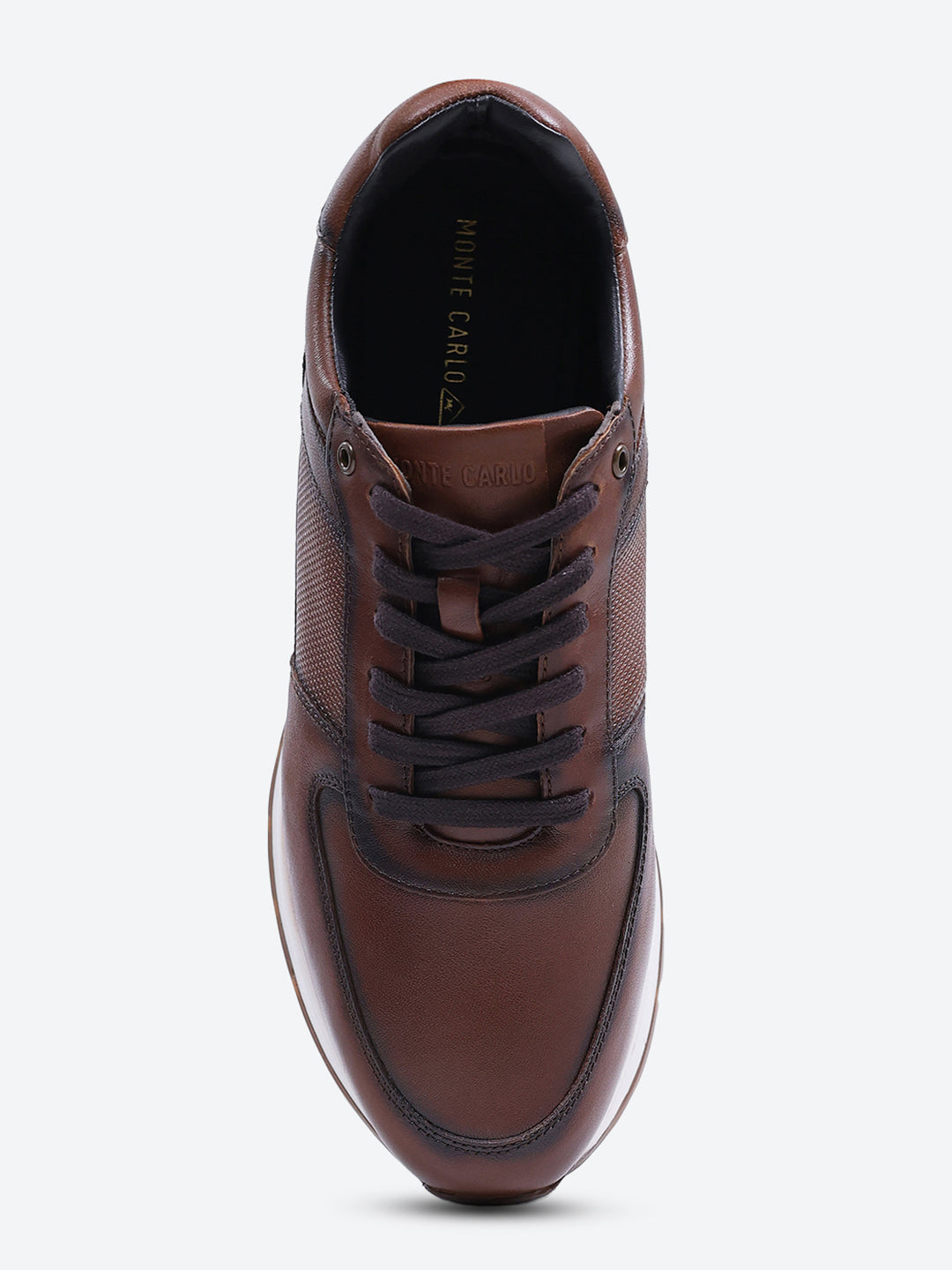 Monte Carlo Brown Lace Up Low-Top Casual Sneaker Shoe for Men