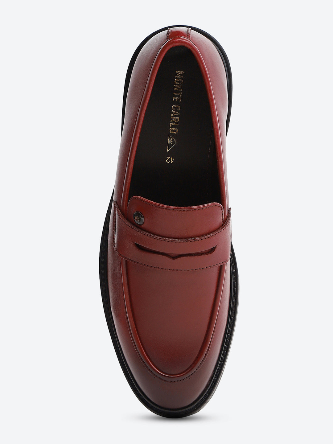 Monte Carlo Cherry Slip-On I Formal I Party Wear Leather Penny Loafers for Men