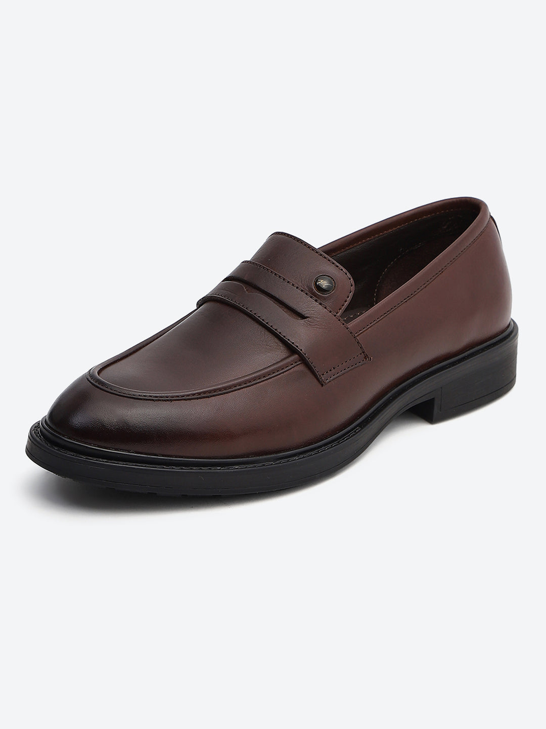 Monte Carlo Brown Slip-On I Formal I Party Wear Leather Penny Loafers for Men