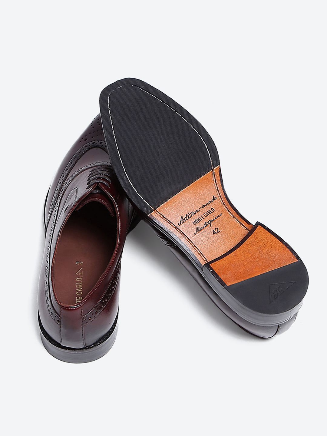 Men Cherry Lace Up Leather Loafers