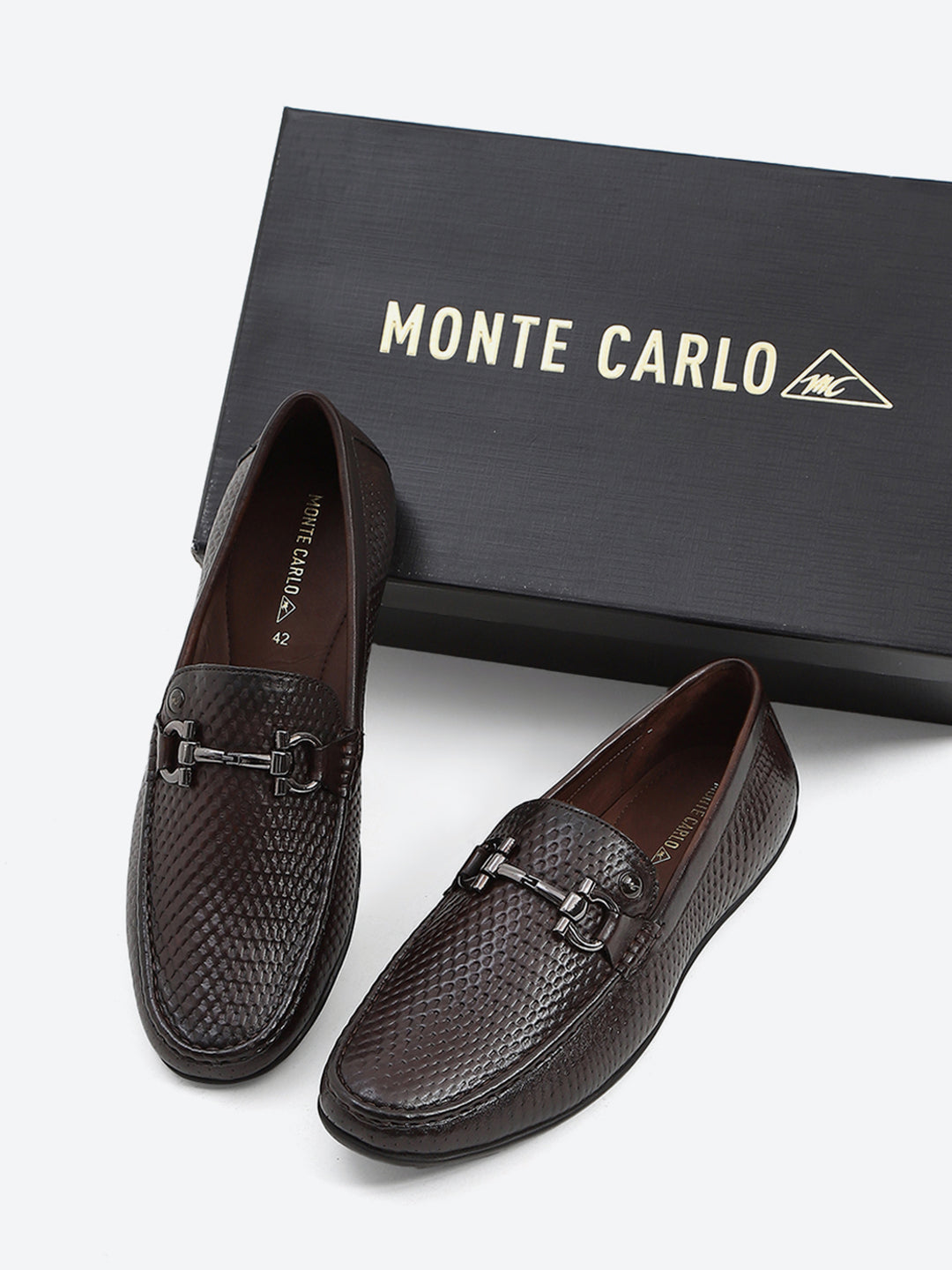 Men Brown Slip on Leather Loafers