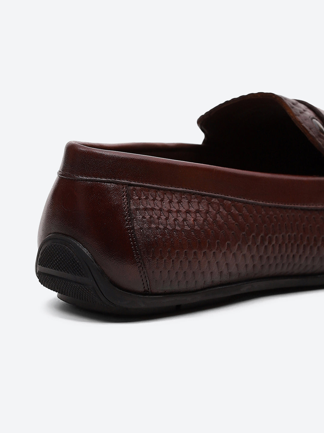 Men Tan Comfortable Slip on Leather Loafers