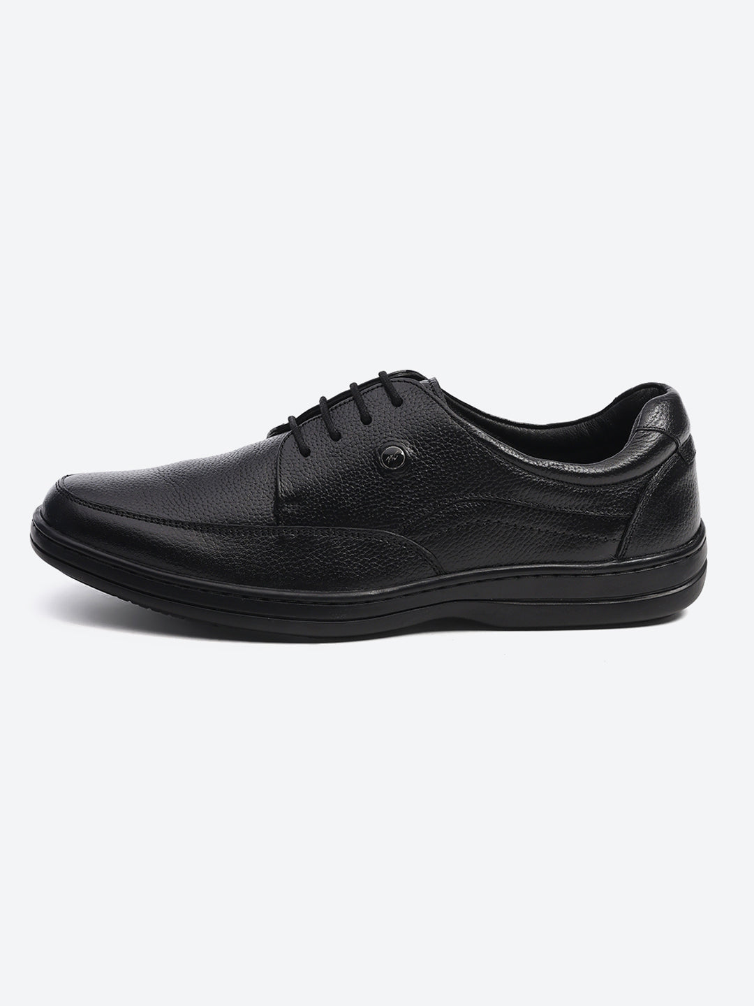 Men Black Lace Up Genuine Leather Formal Shoes