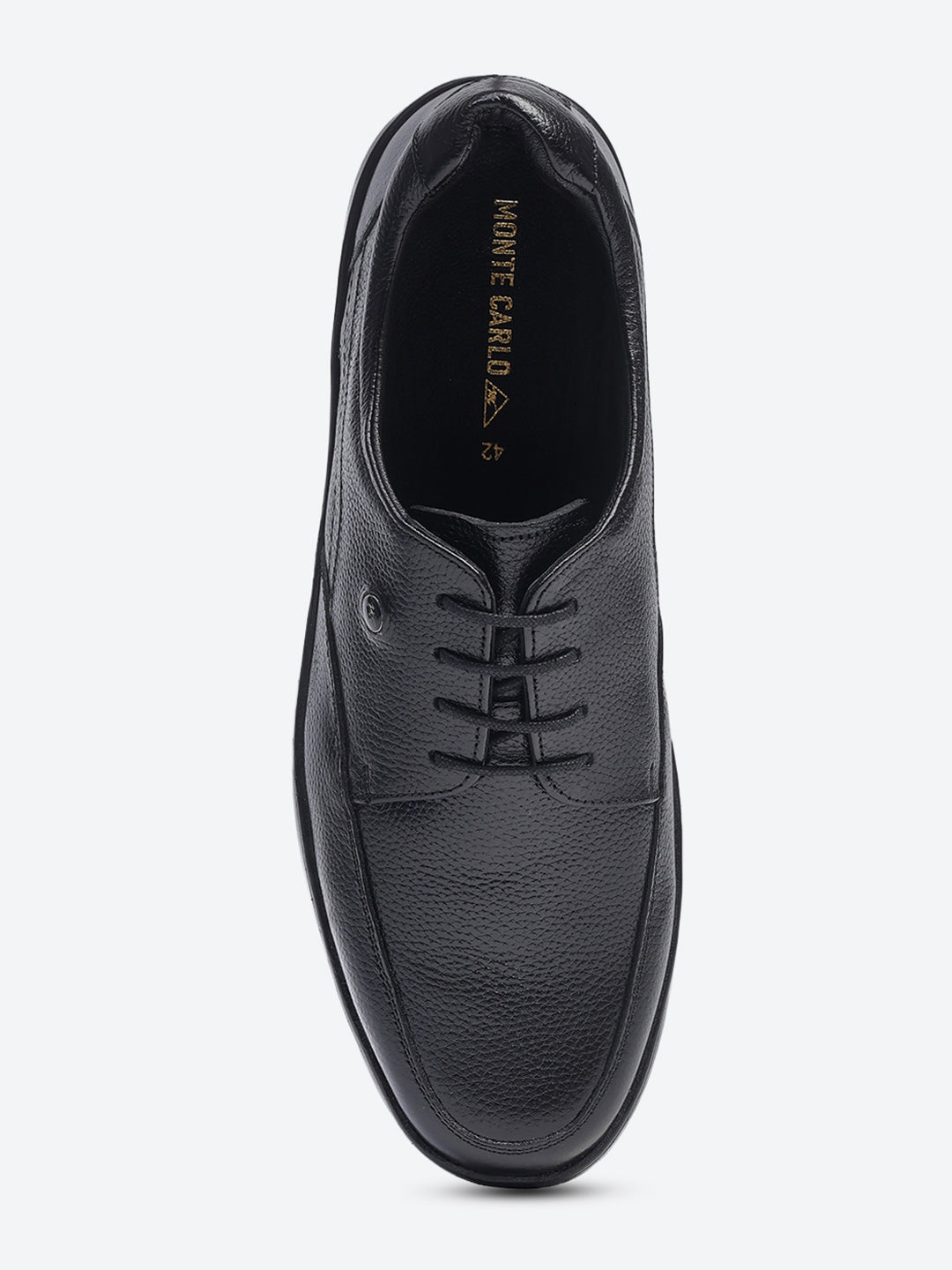 Men Black Lace Up Genuine Leather Formal Shoes