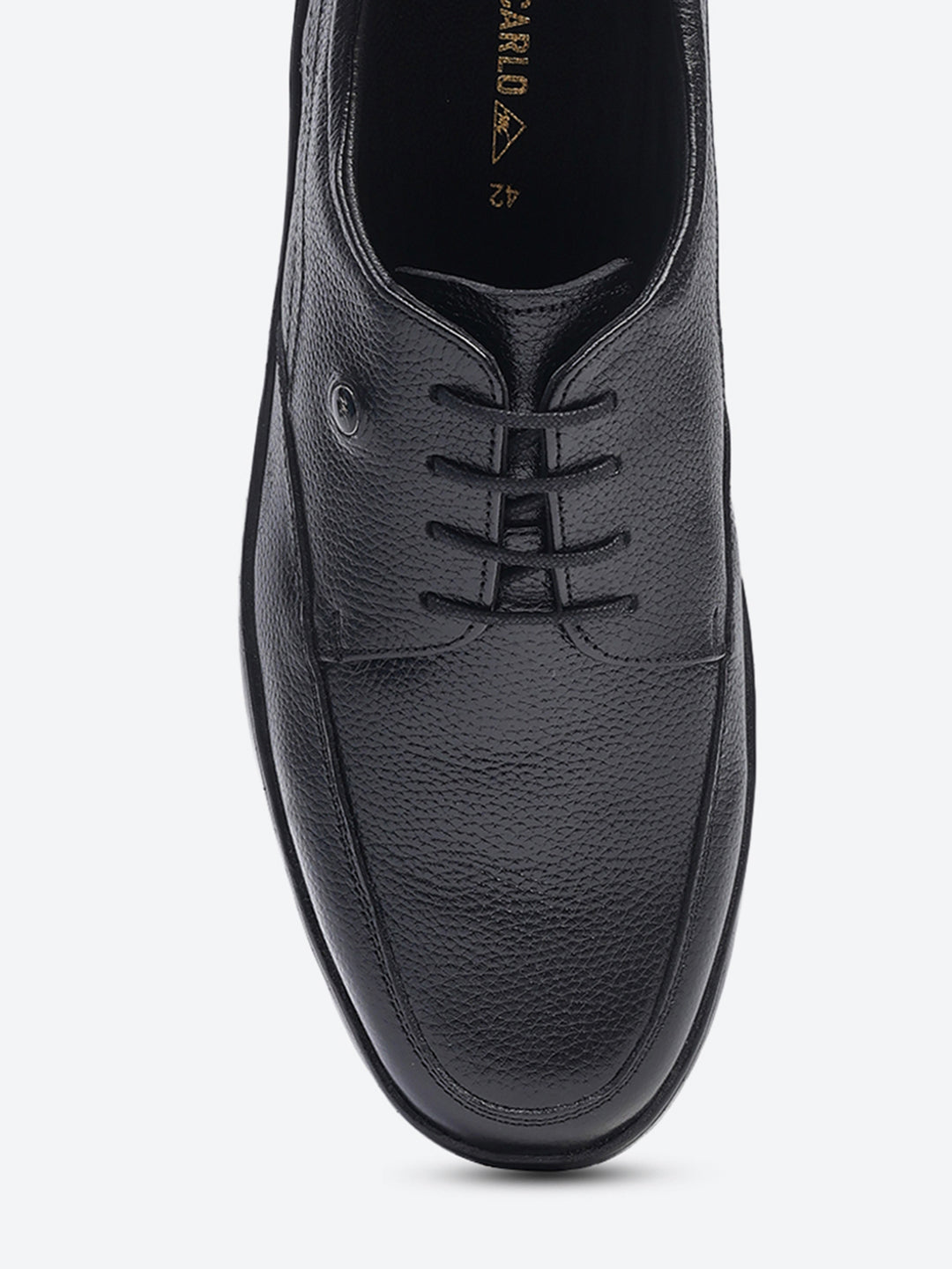 Men Black Lace Up Genuine Leather Formal Shoes