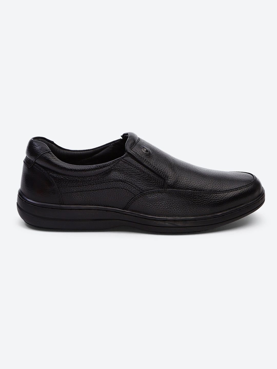 Monte Carlo Black Comfort Slip on Formal Shoes for Men