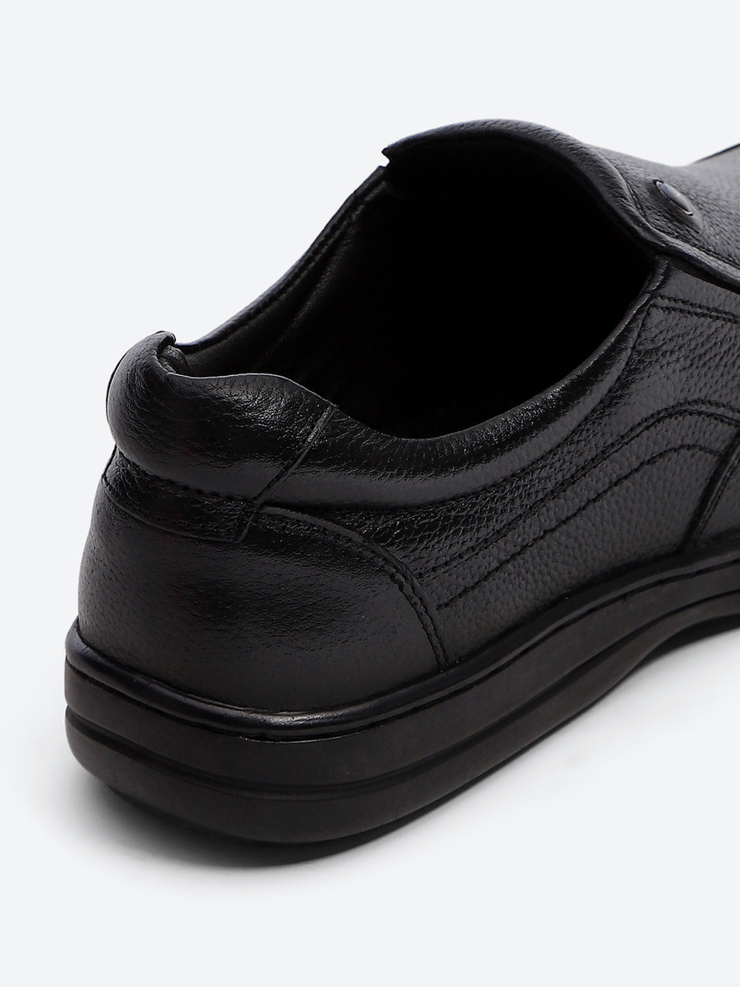 Monte Carlo Black Comfort Slip on Formal Shoes for Men