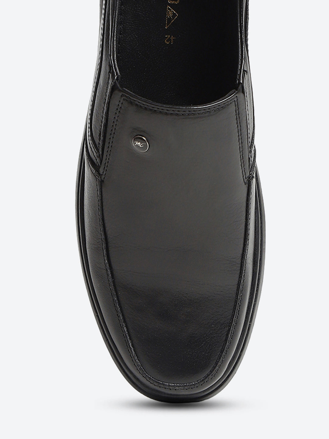 Monte Carlo Black Comfortable Slip on Formal Shoes for Men