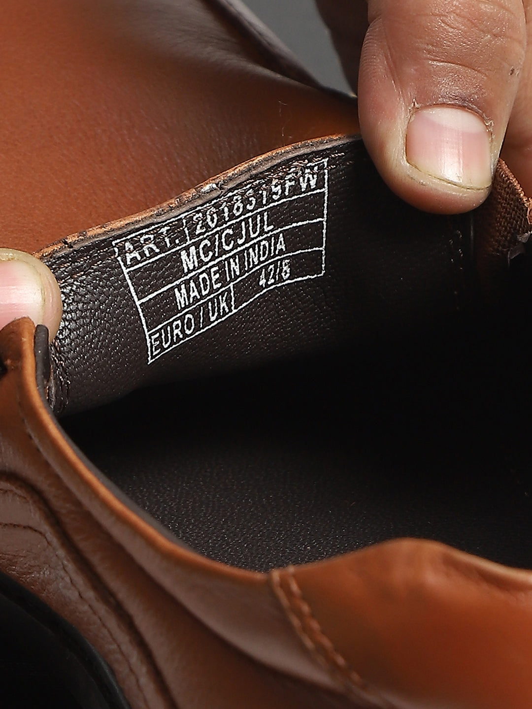 Monte Carlo Tan Comfortable Slip on Formal Shoes for Men