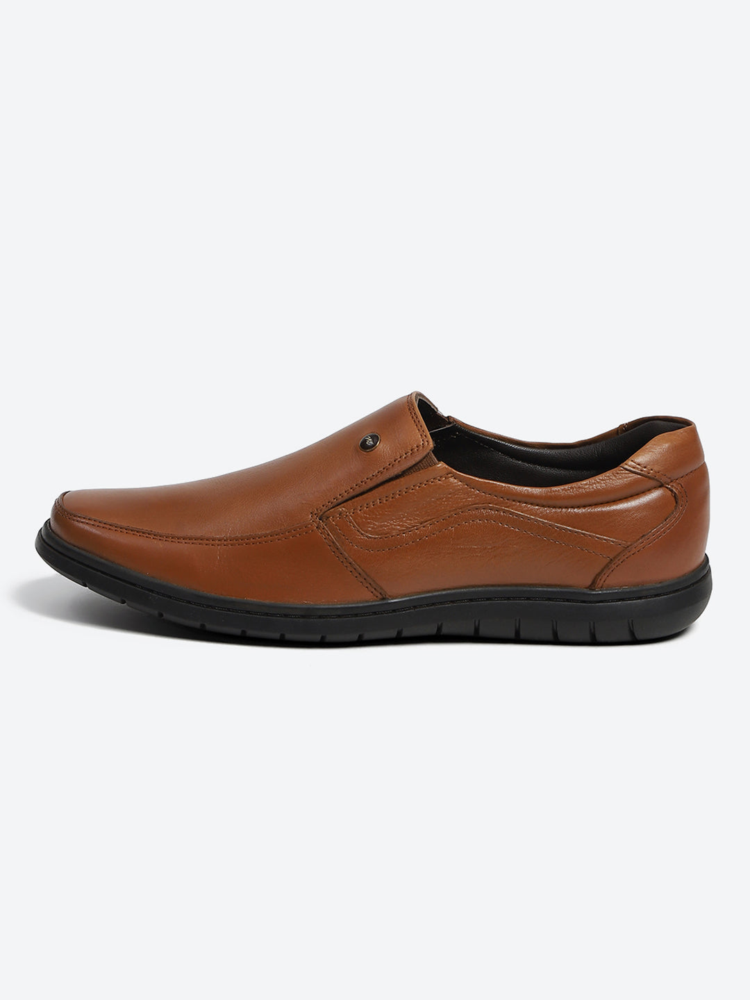 Monte Carlo Tan Comfortable Slip on Formal Shoes for Men