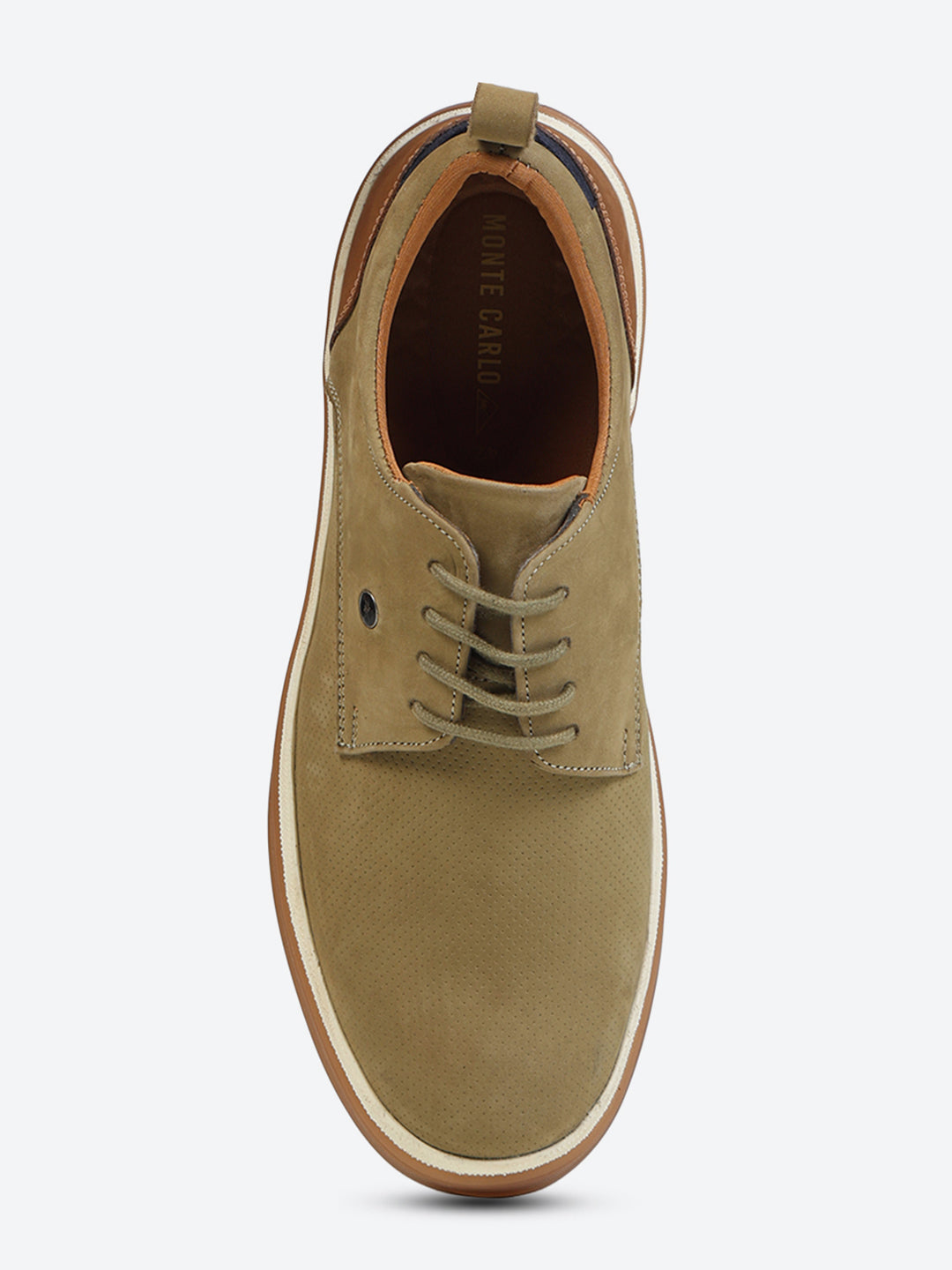 Monte Carlo Olive Casual Lace Up Sneakers Shoes for Men