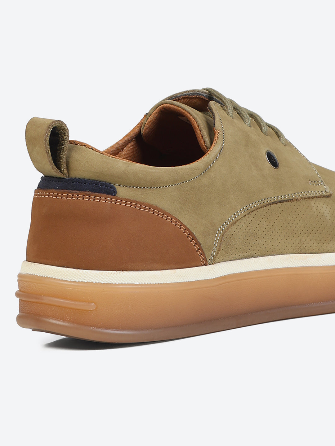 Monte Carlo Olive Casual Lace Up Sneakers Shoes for Men