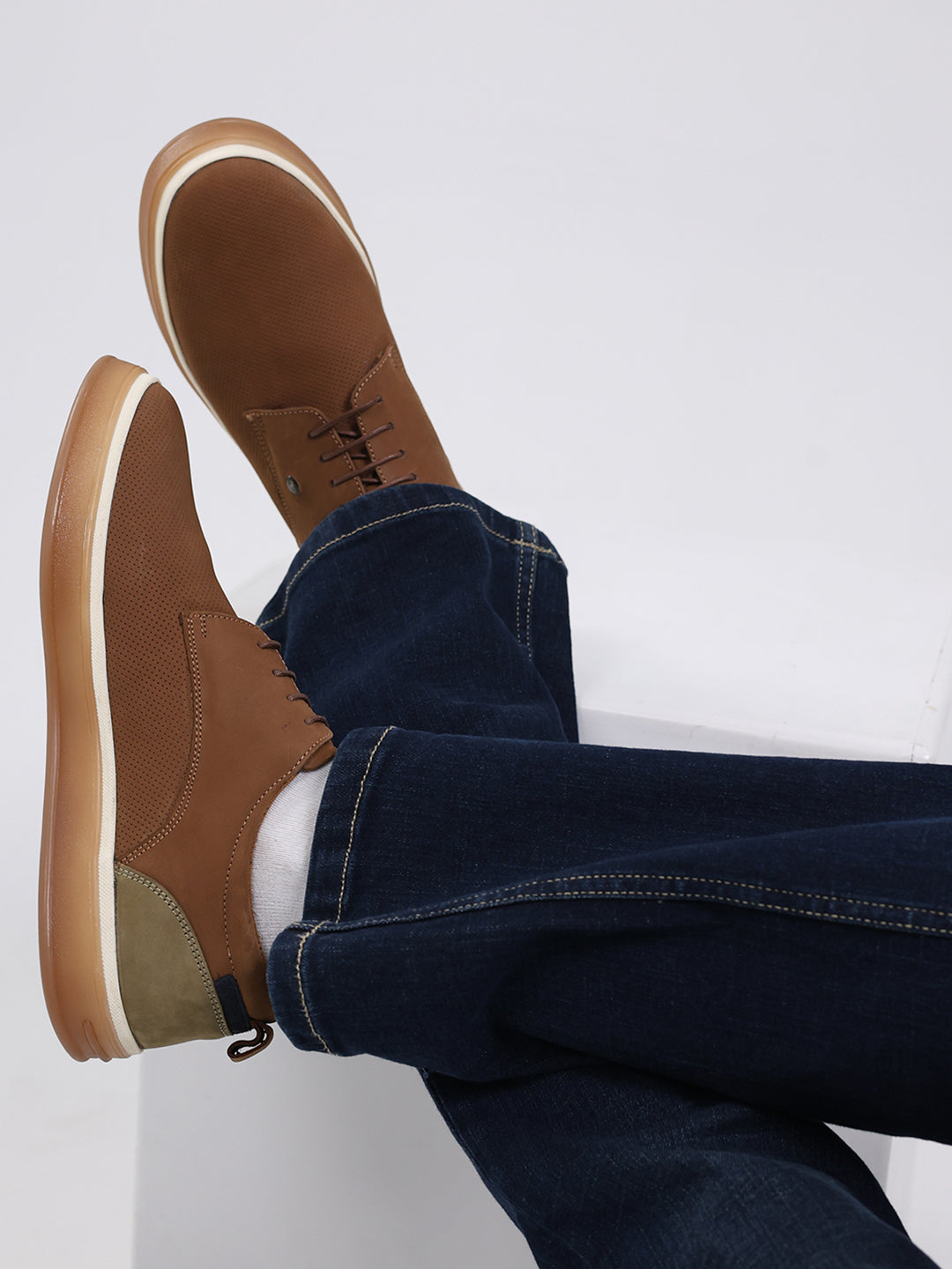 Monte Carlo Tan Casual Lace Up Sneakers Shoes for Men