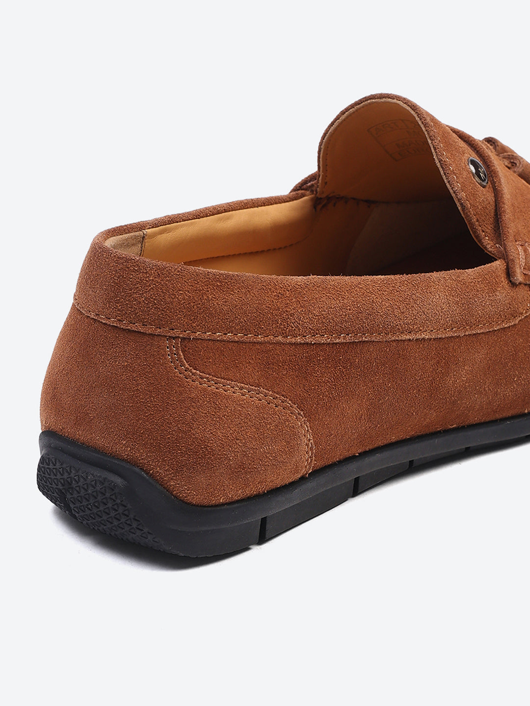 Men Tan Slip on Genuine Leather Loafers