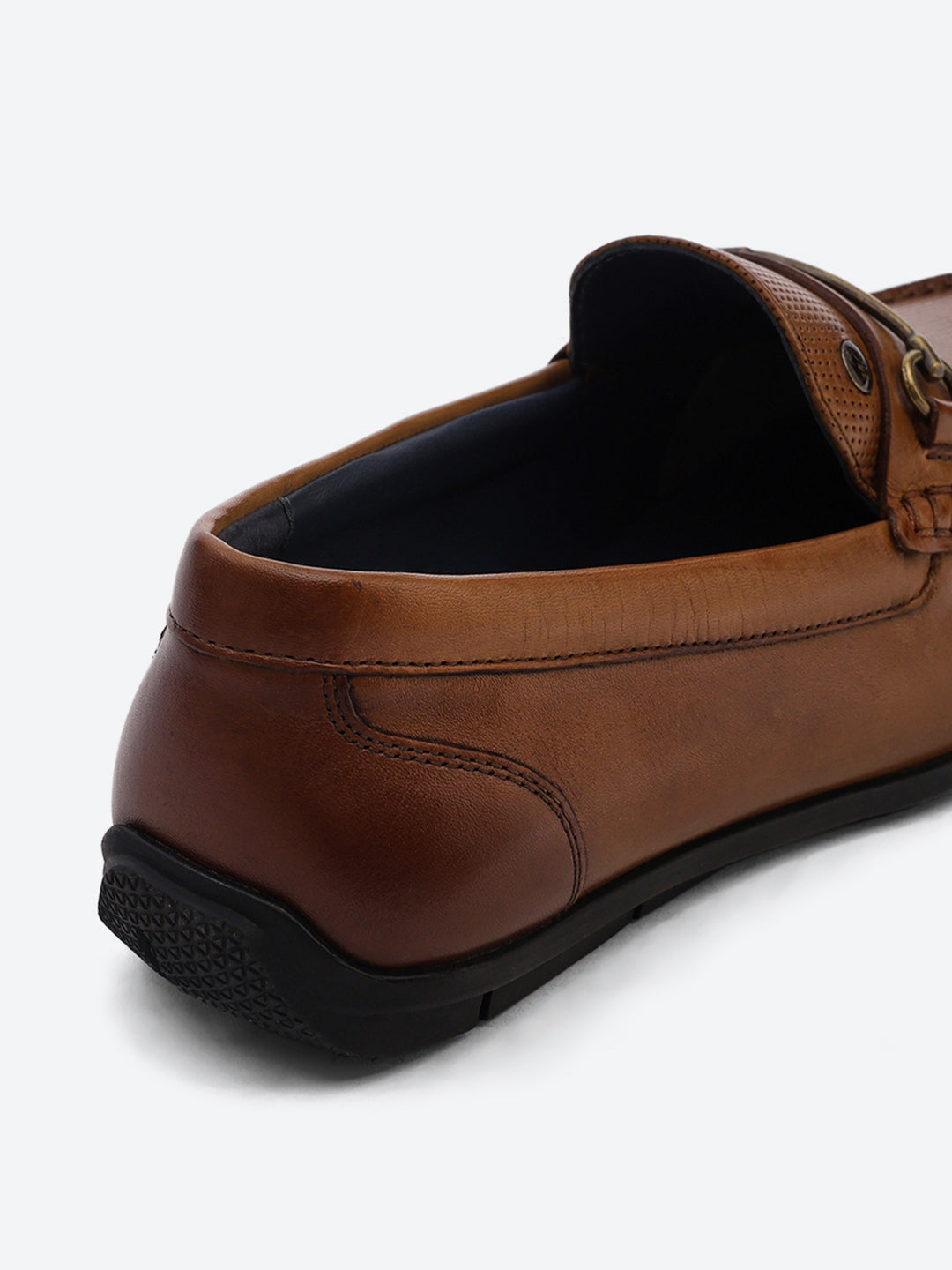 Men Tan Slip on Genuine Leather Loafers