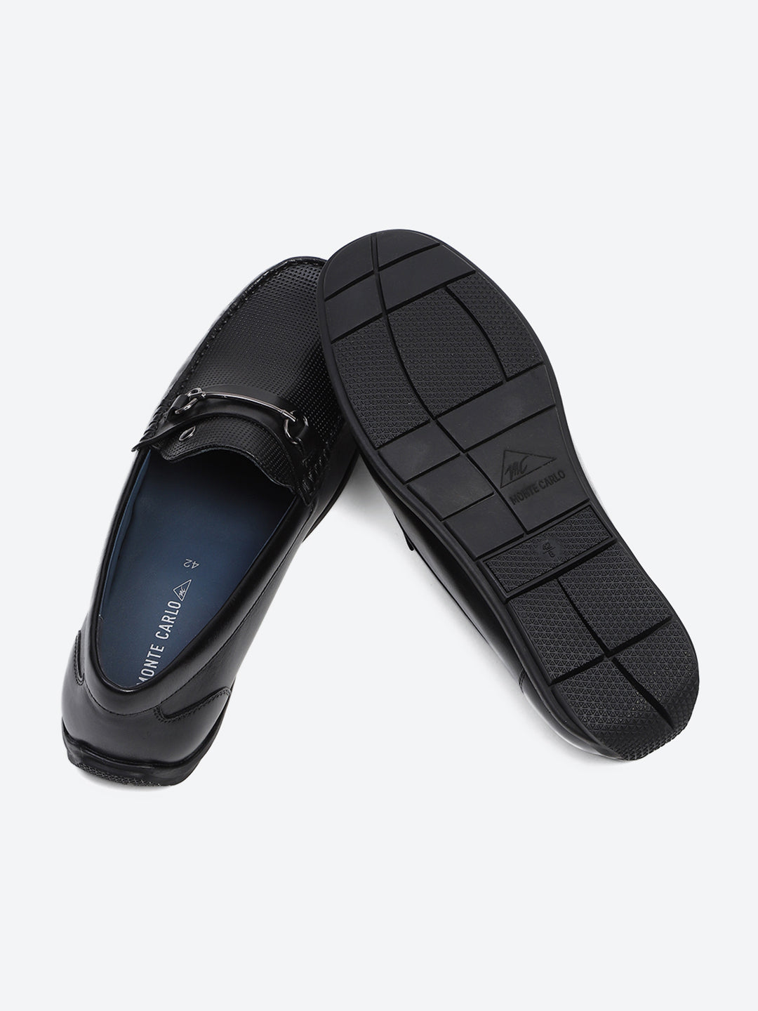 Men Black Slip on Genuine Leather Loafers