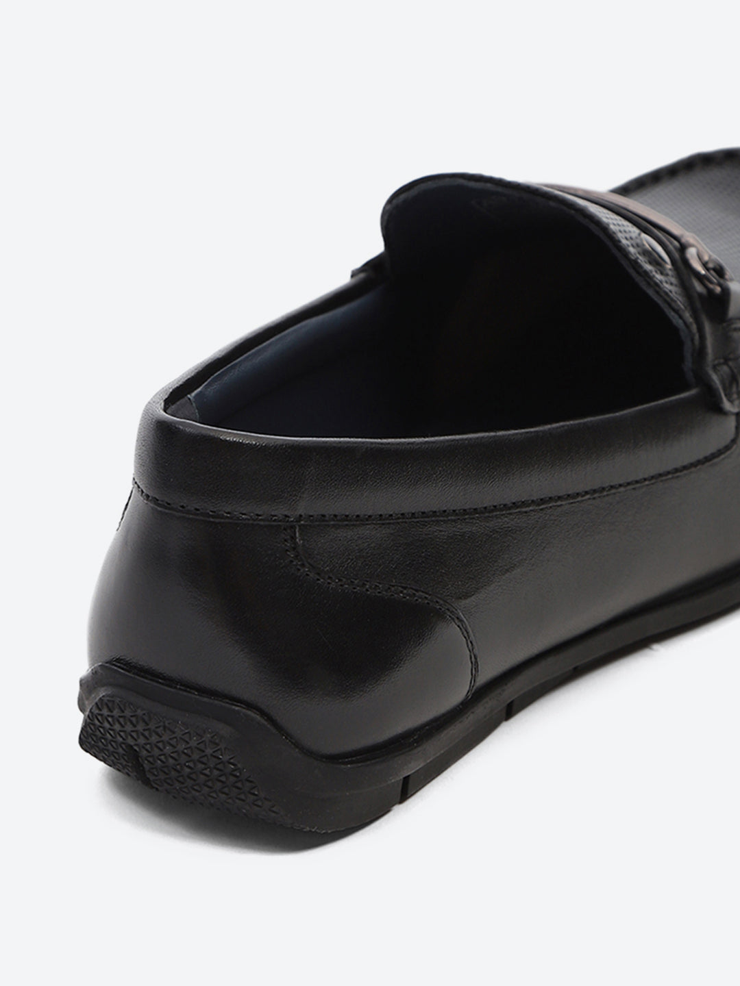 Men Black Slip on Genuine Leather Loafers