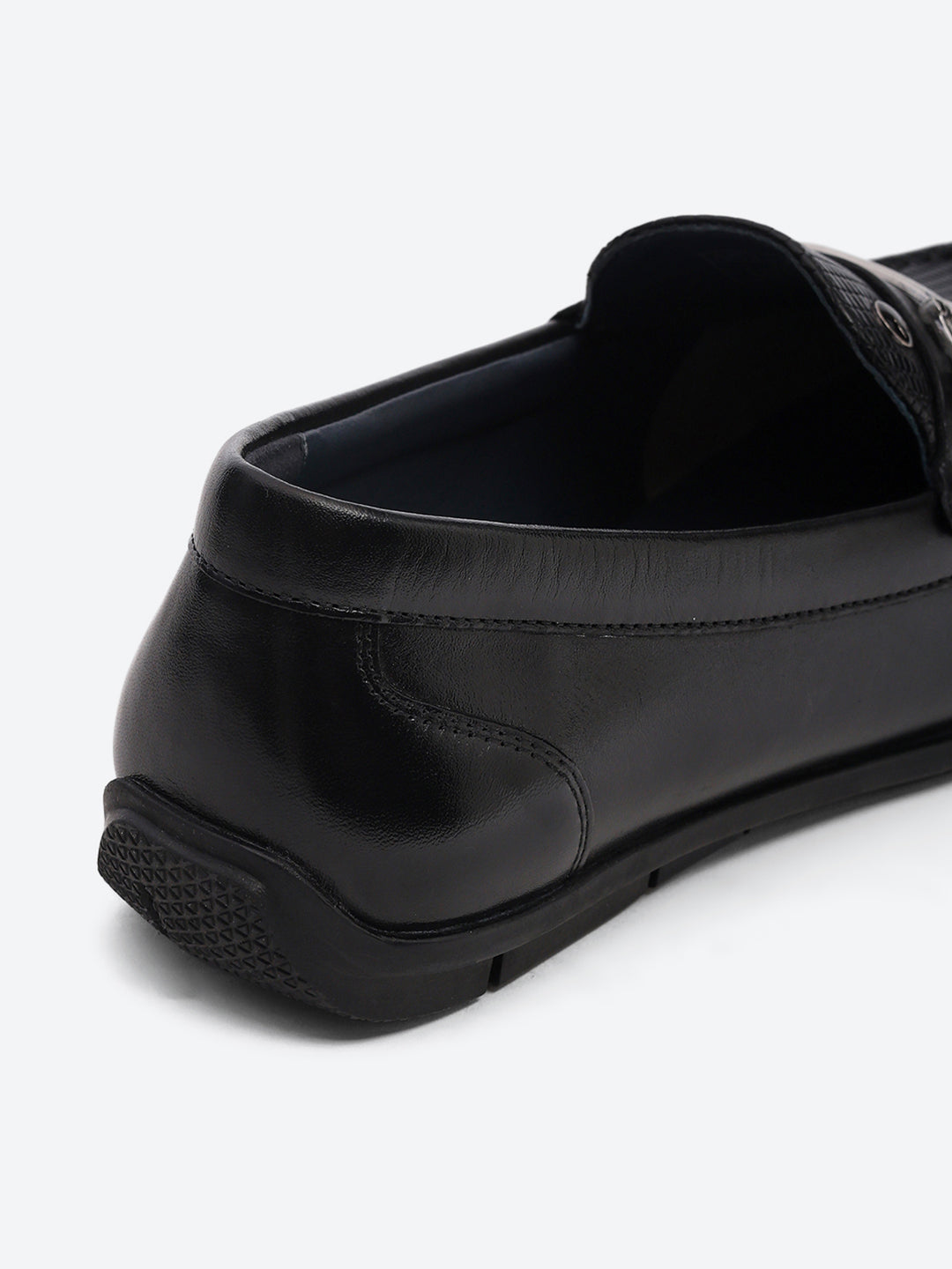 Men Black Slip on Genuine Leather Loafers