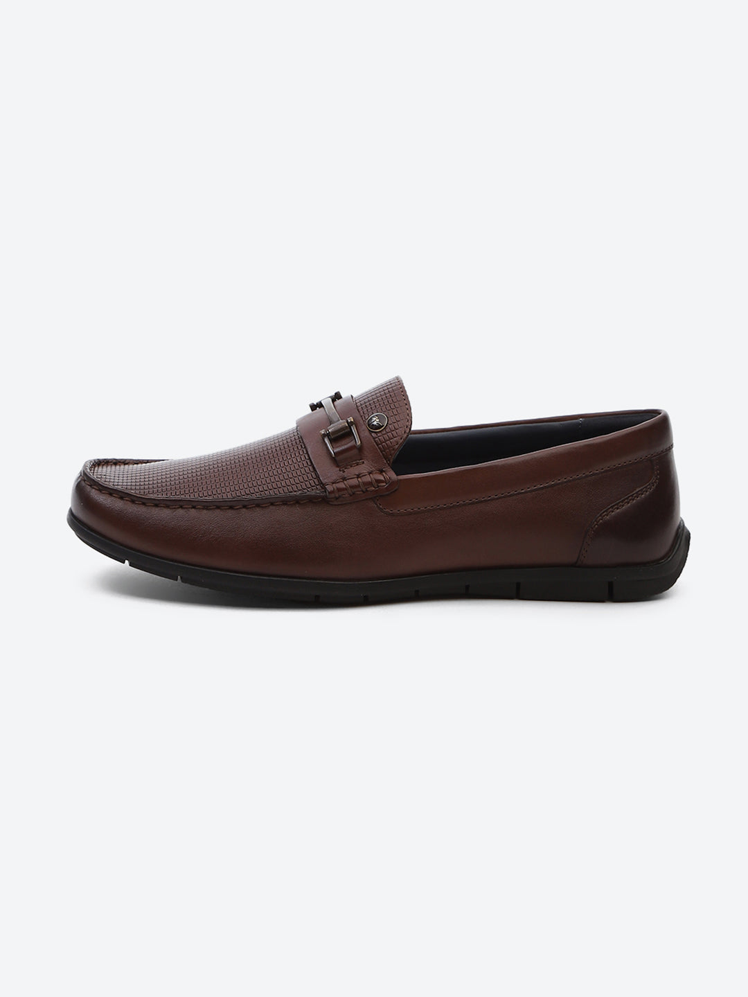 Men Brown Slip on Genuine Leather Loafers