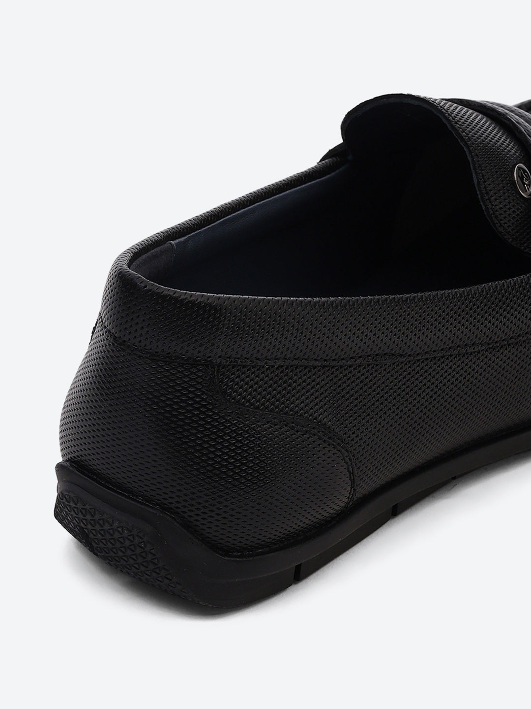 Men Black Slip on Genuine Leather Loafers