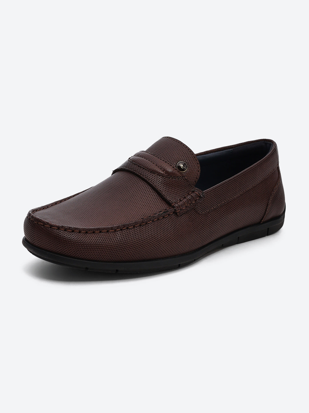 Men Brown Slip on Genuine Leather Loafers