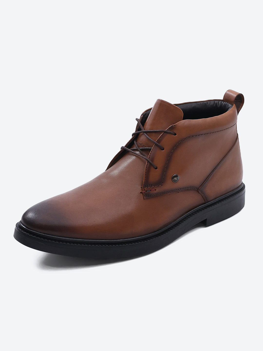 Monte Carlo Tan Lace Up Ankle Boots for Men