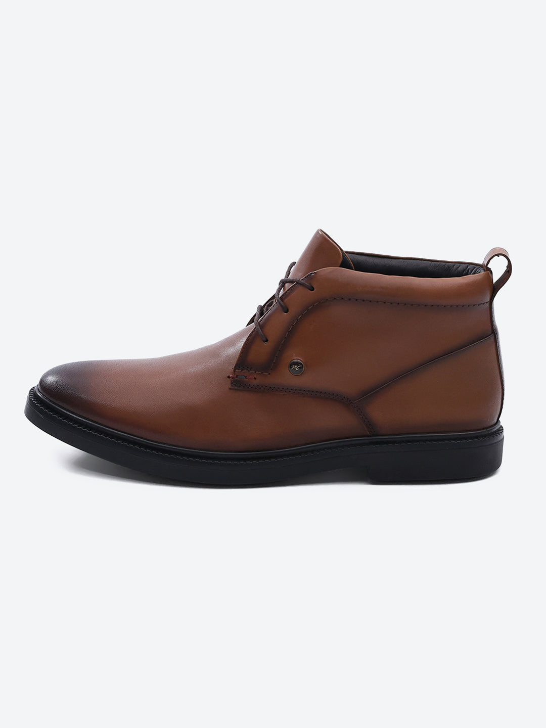 Monte Carlo Tan Lace Up Ankle Boots for Men