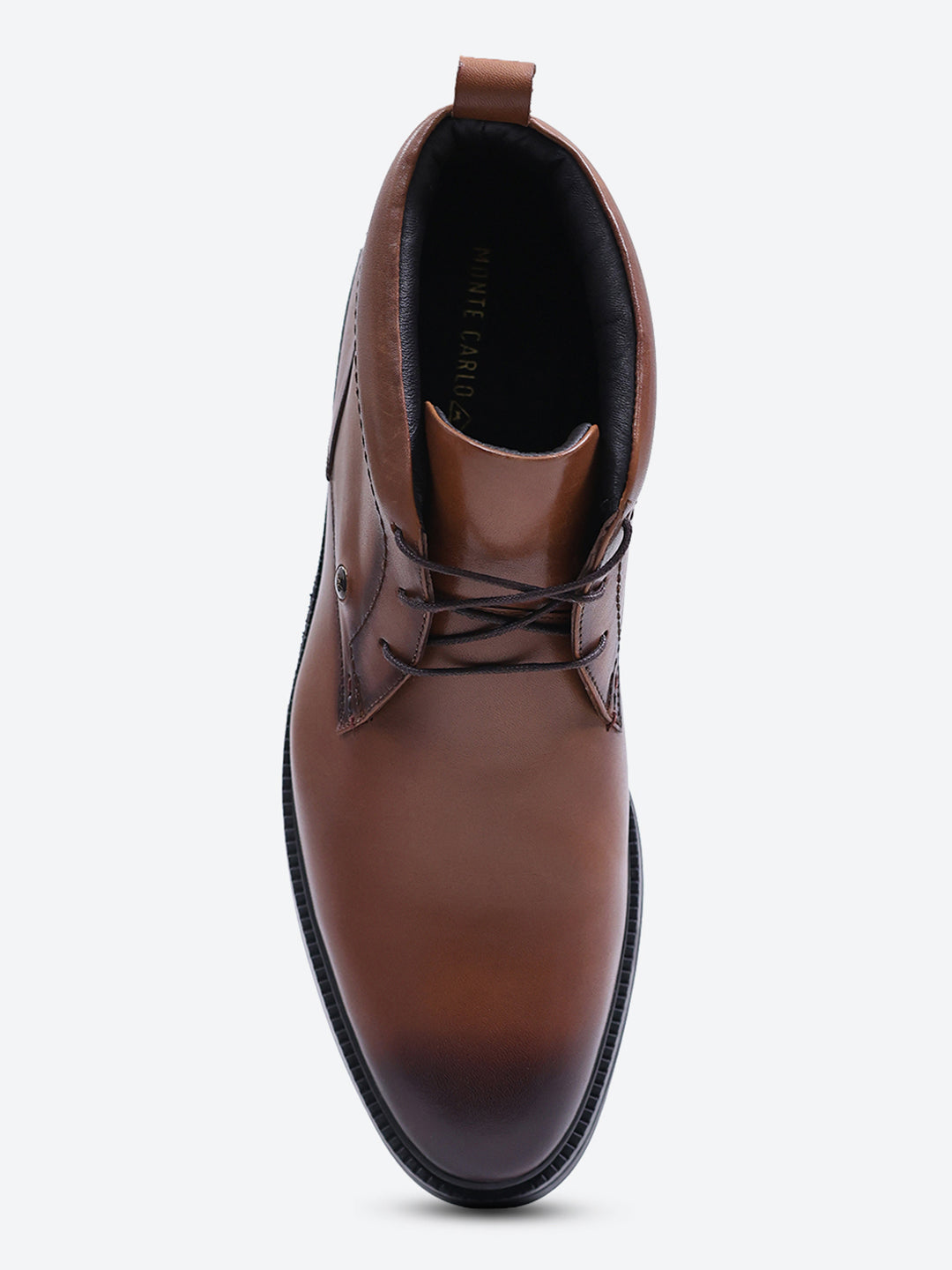 Monte Carlo Tan Lace Up Ankle Boots for Men