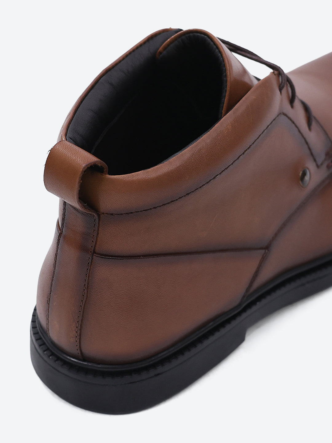 Monte Carlo Tan Lace Up Ankle Boots for Men