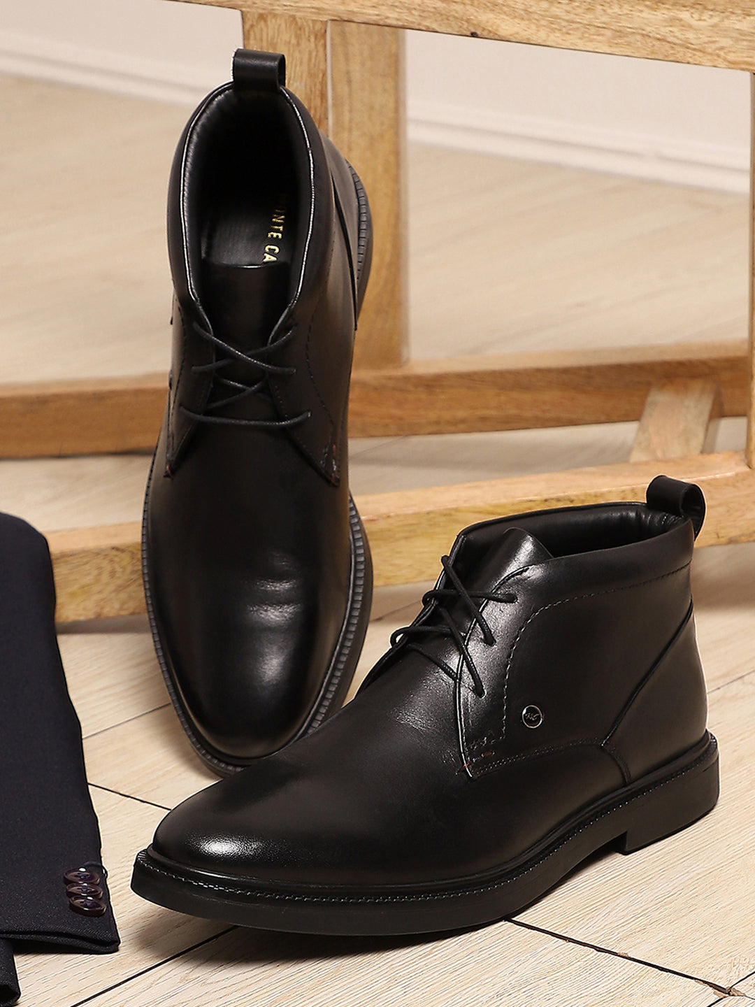 Buy Monte Carlo Black Chukka Formal | Smart Casual Lace Up Ankle Boots for  Men Online in India - Monte Carlo