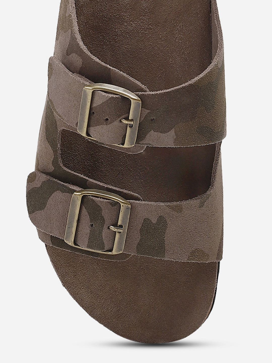 Men Camouflage Leather Comfort Casual Slippers