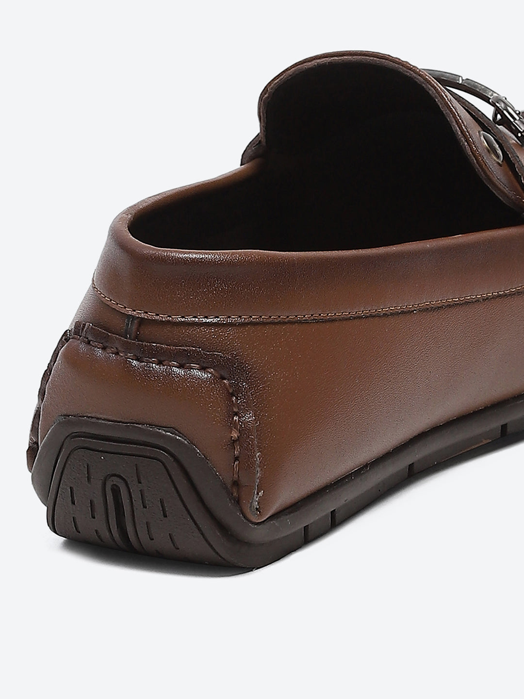 Men Tan Slip on Microfibre Loafers