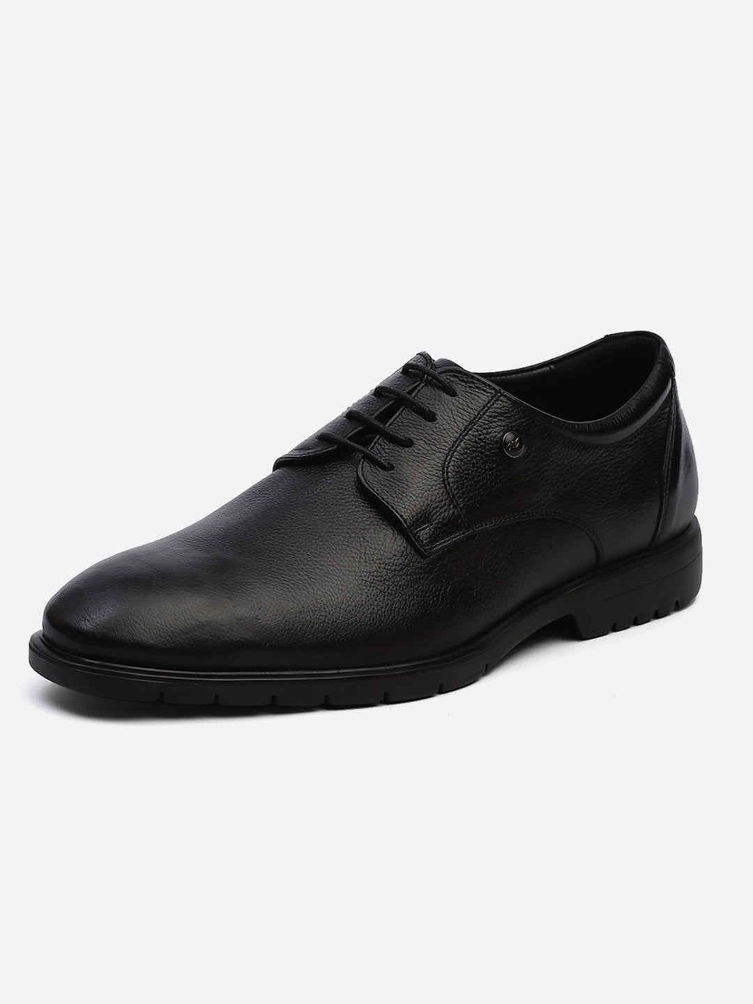 Men Black Lace Up Genuine Leather Formal Derby