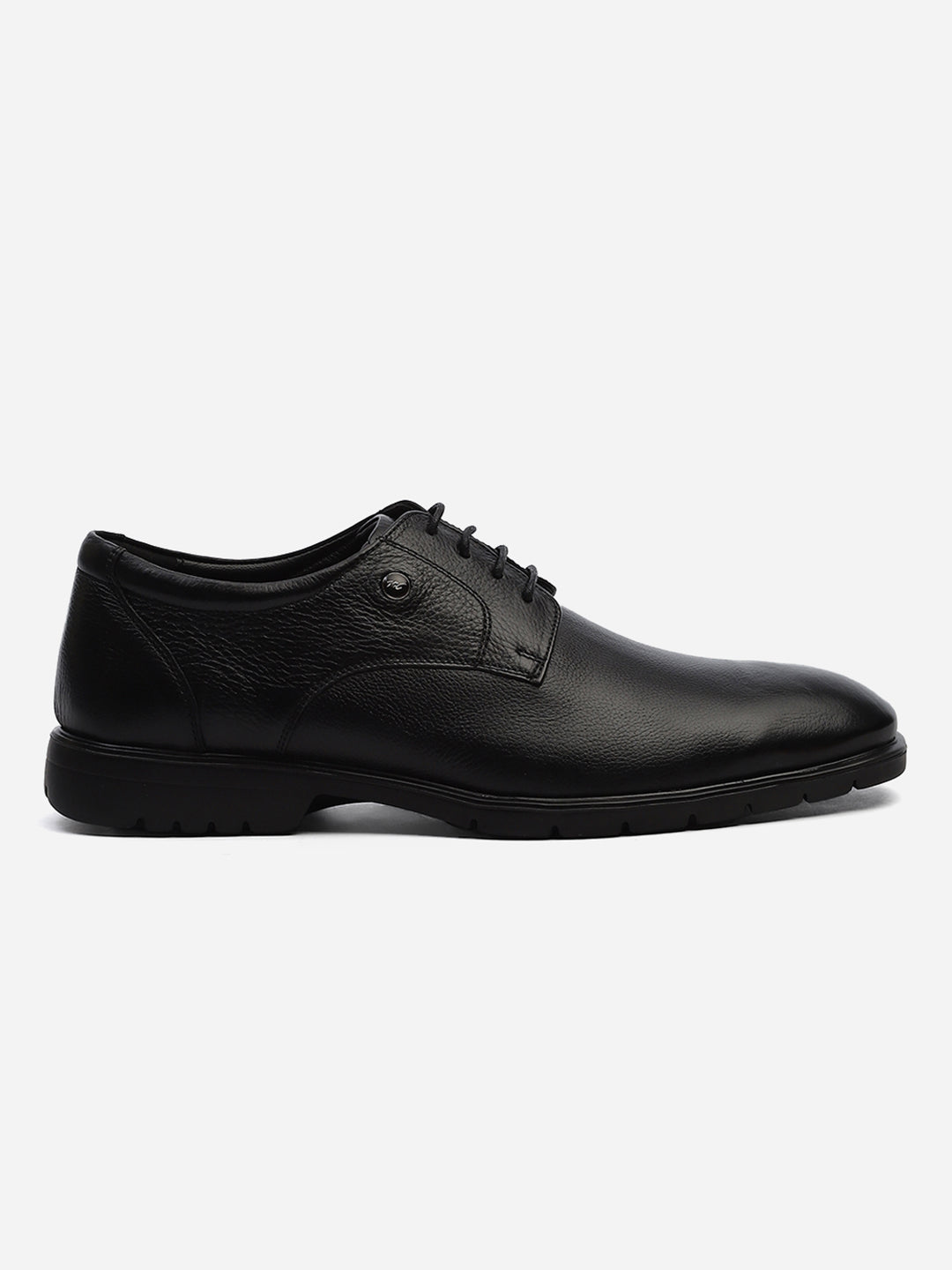 Men Black Lace Up Genuine Leather Formal Derby
