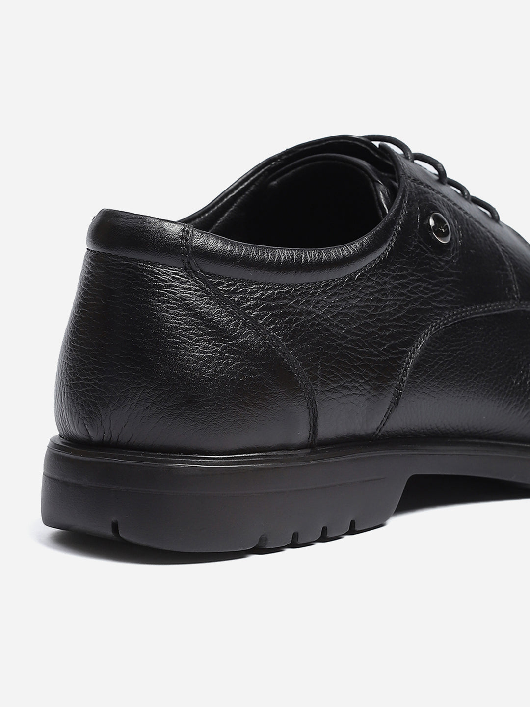 Men Black Lace Up Genuine Leather Formal Derby