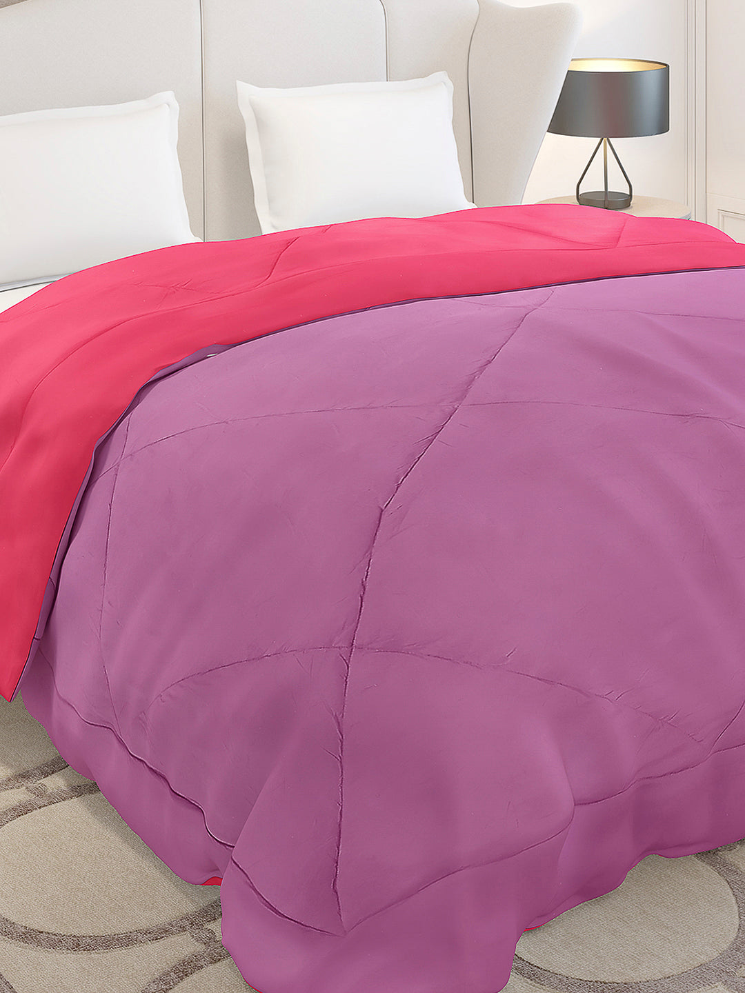 Solid Double Bed 210 GSM Comforter Ava for Mild Winter (Weight 0.9 kg)