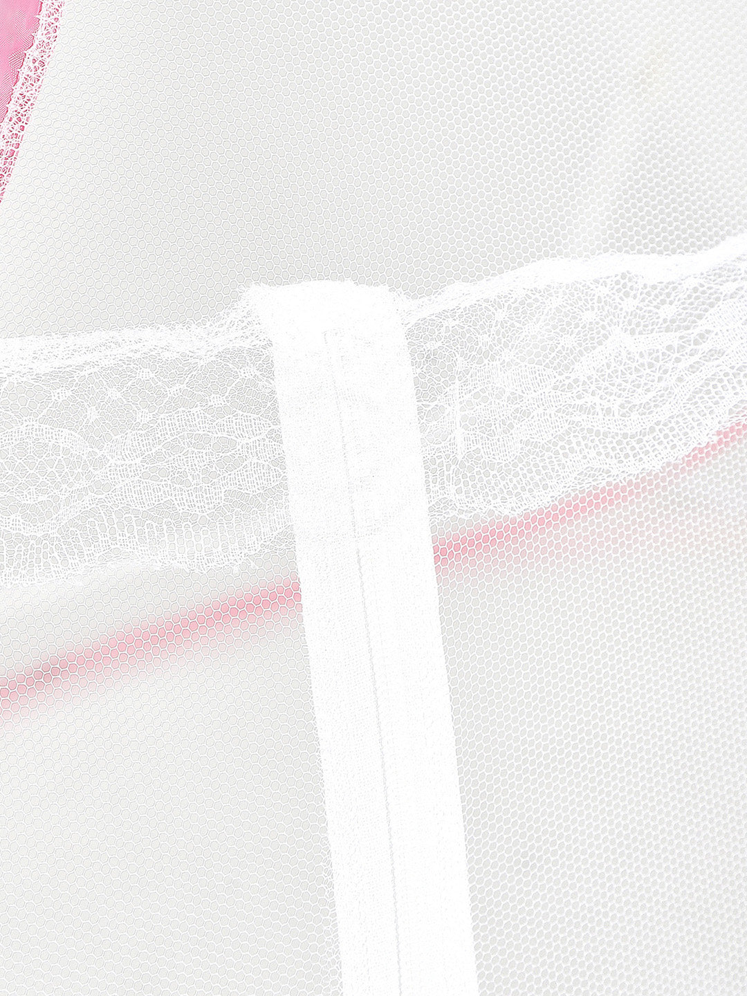 Moca by Monte Carlo Double Bed Polyester Washable Adults Mosquito Net (White)