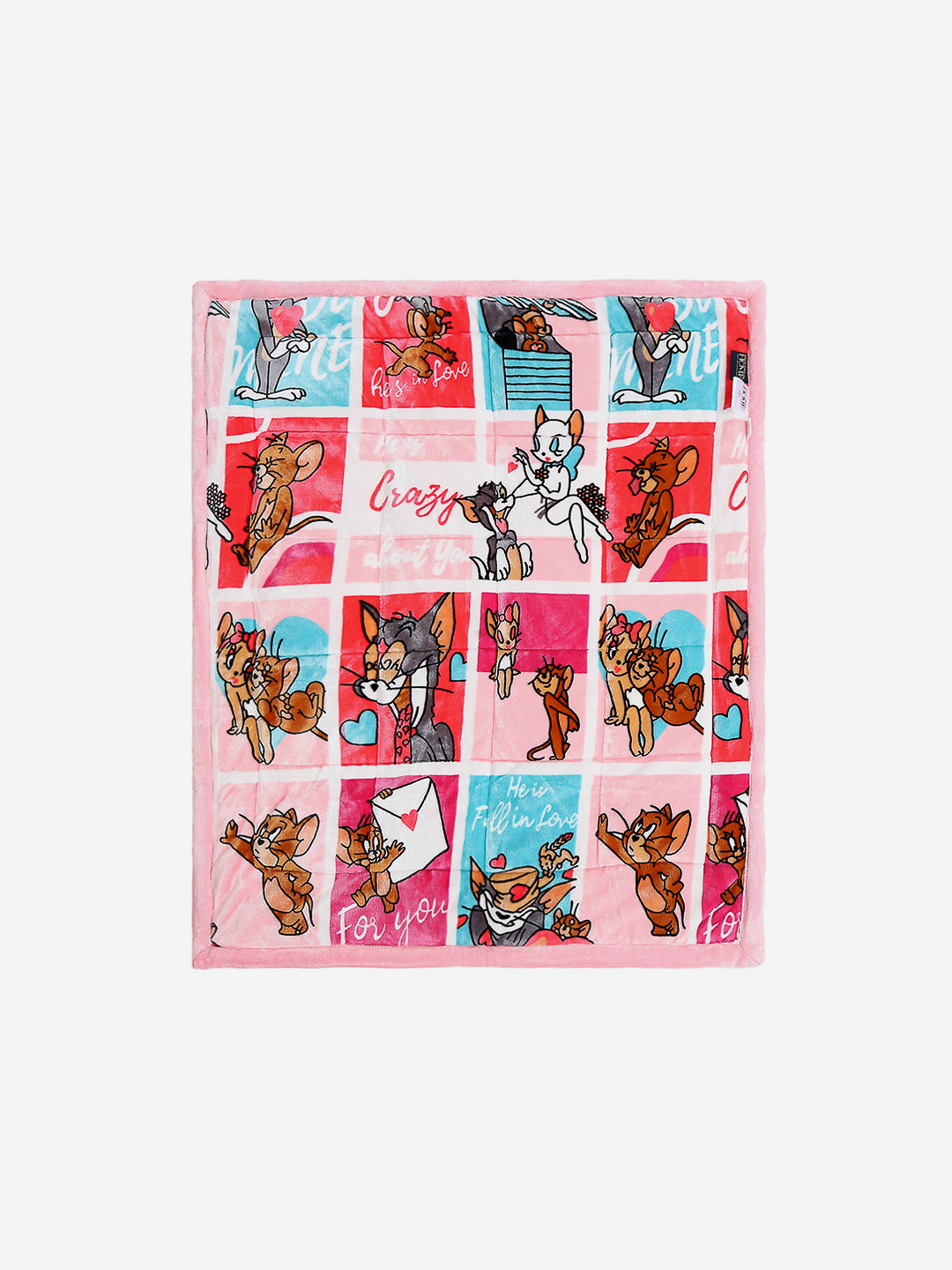 Printed Baby Blanket 3 Ply, 1609 GSM 5Pcs Set (1 Baby Comforter, 1 Bedsheet, 1 Neck Pillow & 2 Bolster)