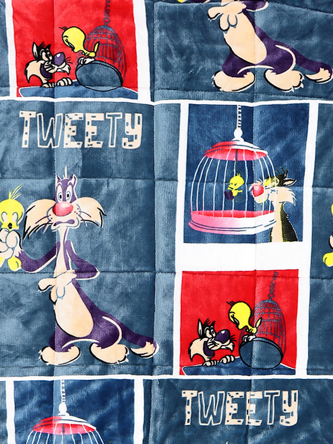 Printed Baby Blanket 3 Ply, 1609 GSM 5Pcs Set (1 Baby Comforter, 1 Bedsheet, 1 Neck Pillow & 2 Bolster)