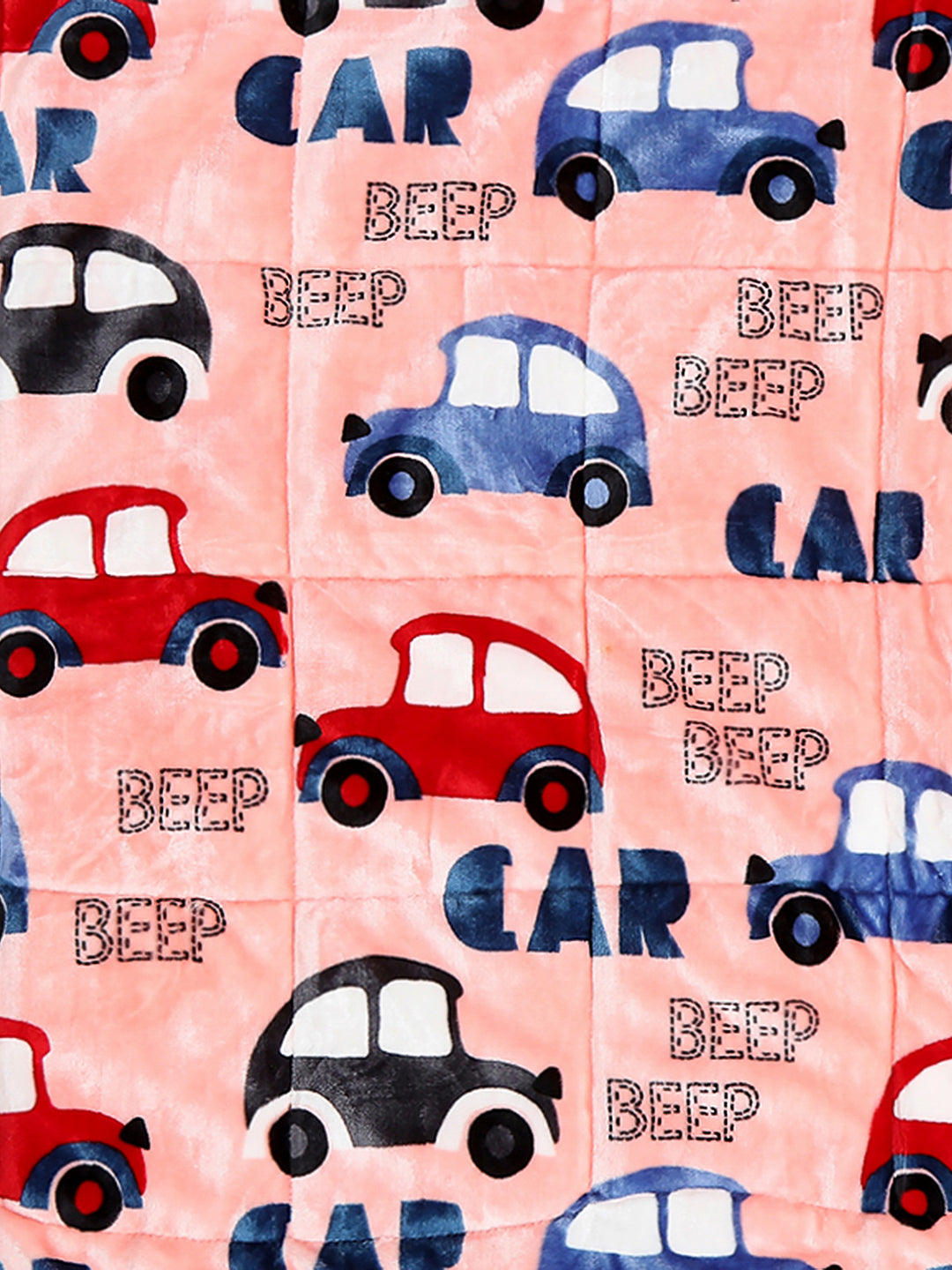 Printed Baby Blanket 3 Ply, 1609 GSM 5Pcs Set (1 Baby Comforter, 1 Bedsheet, 1 Neck Pillow & 2 Bolster)