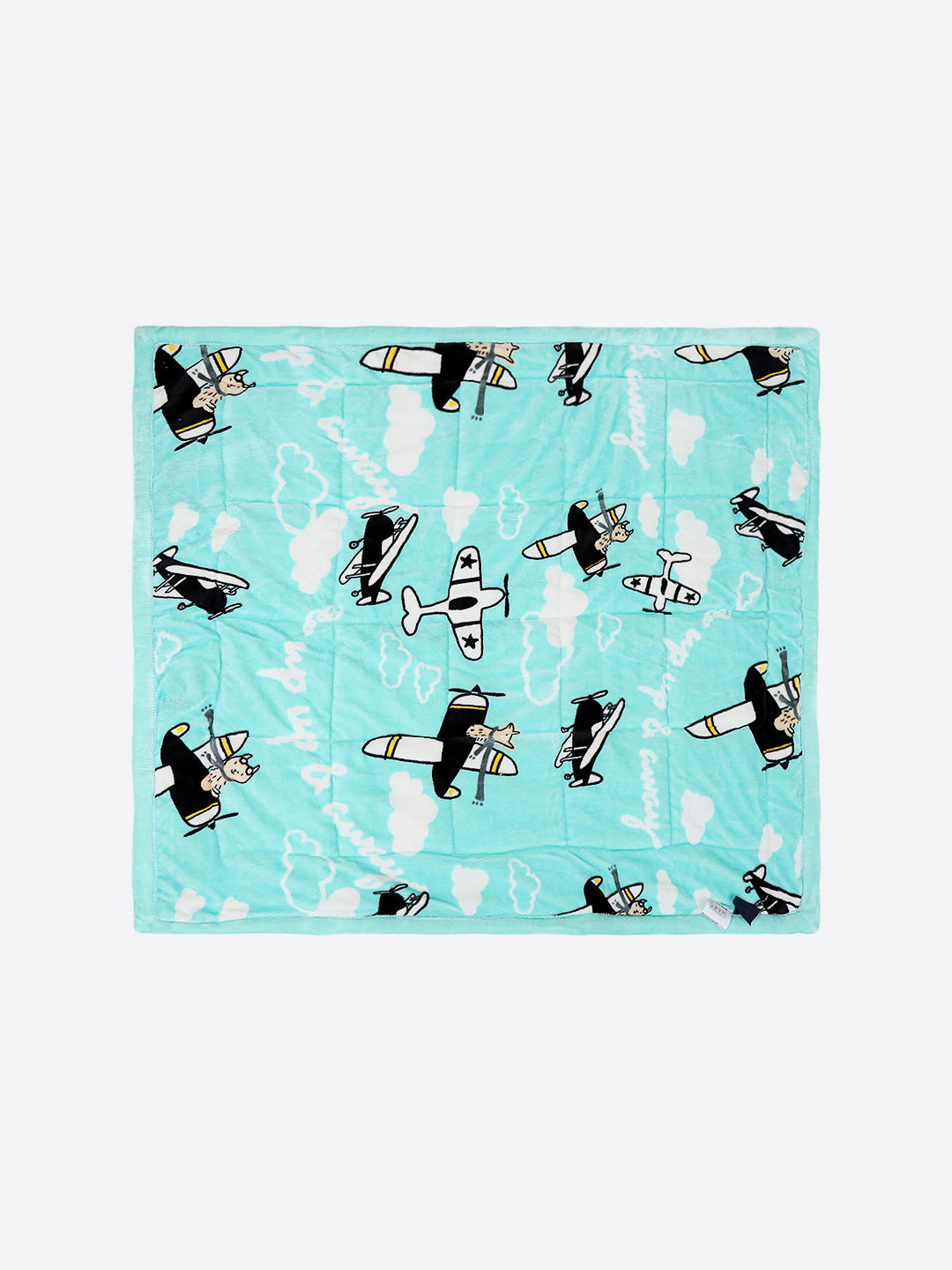 Printed Baby Blanket 3 Ply, 1609 GSM 5Pcs Set (1 Baby Comforter, 1 Bedsheet, 1 Neck Pillow & 2 Bolster)