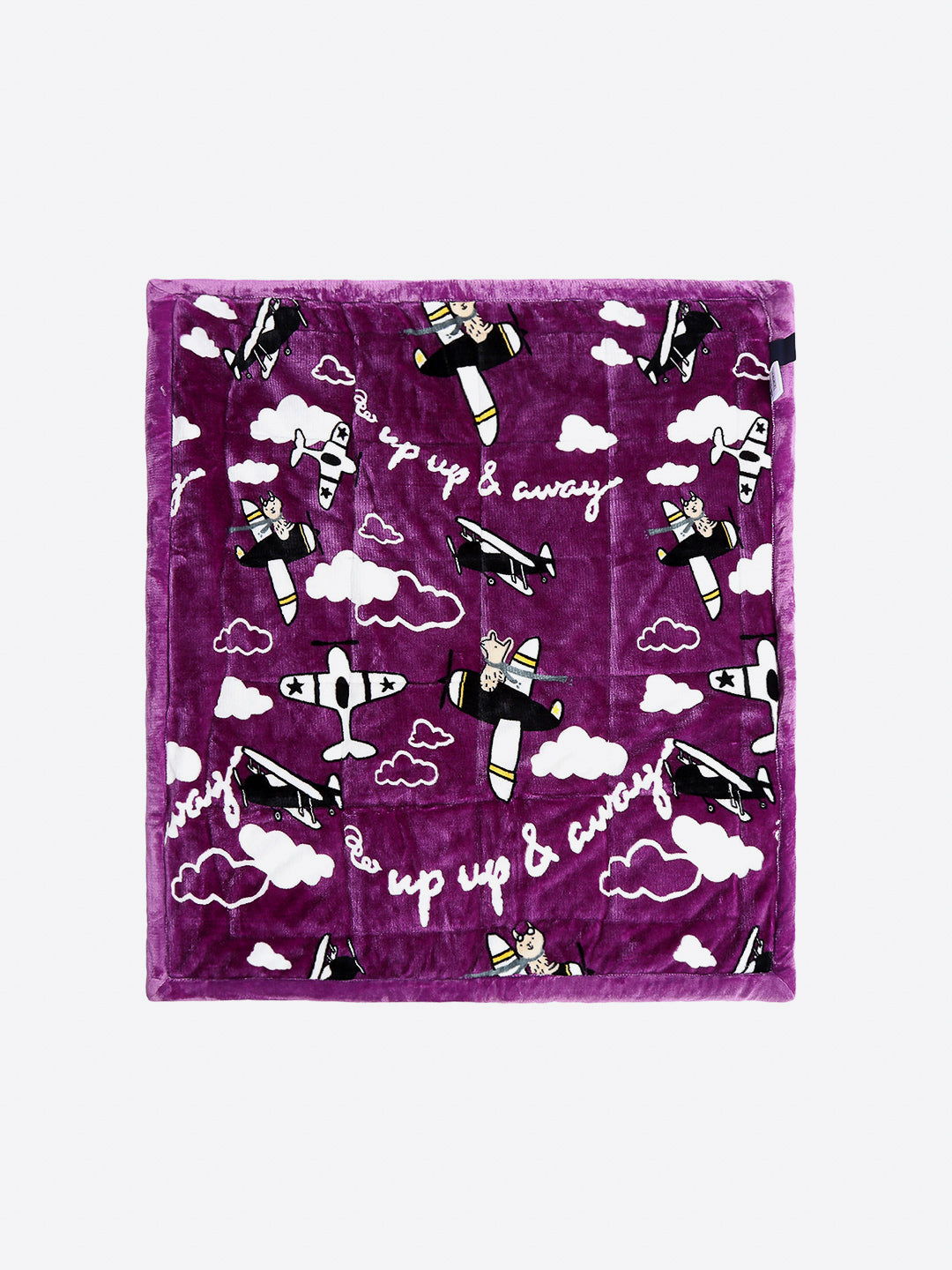 Printed Baby Blanket 3 Ply, 1609 GSM 5Pcs Set (1 Baby Comforter, 1 Bedsheet, 1 Neck Pillow & 2 Bolster)