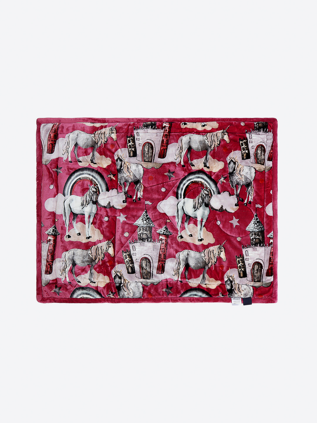 Printed Baby Blanket 3 Ply, 1609 GSM 5Pcs Set (1 Baby Comforter, 1 Bedsheet, 1 Neck Pillow & 2 Bolster)