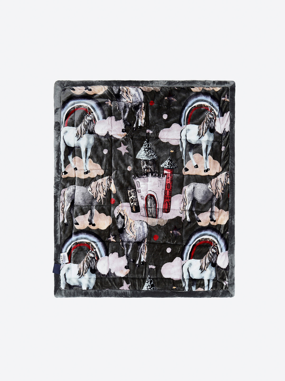 Printed Baby Blanket 3 Ply, 1609 GSM 5Pcs Set (1 Baby Comforter, 1 Bedsheet, 1 Neck Pillow & 2 Bolster)