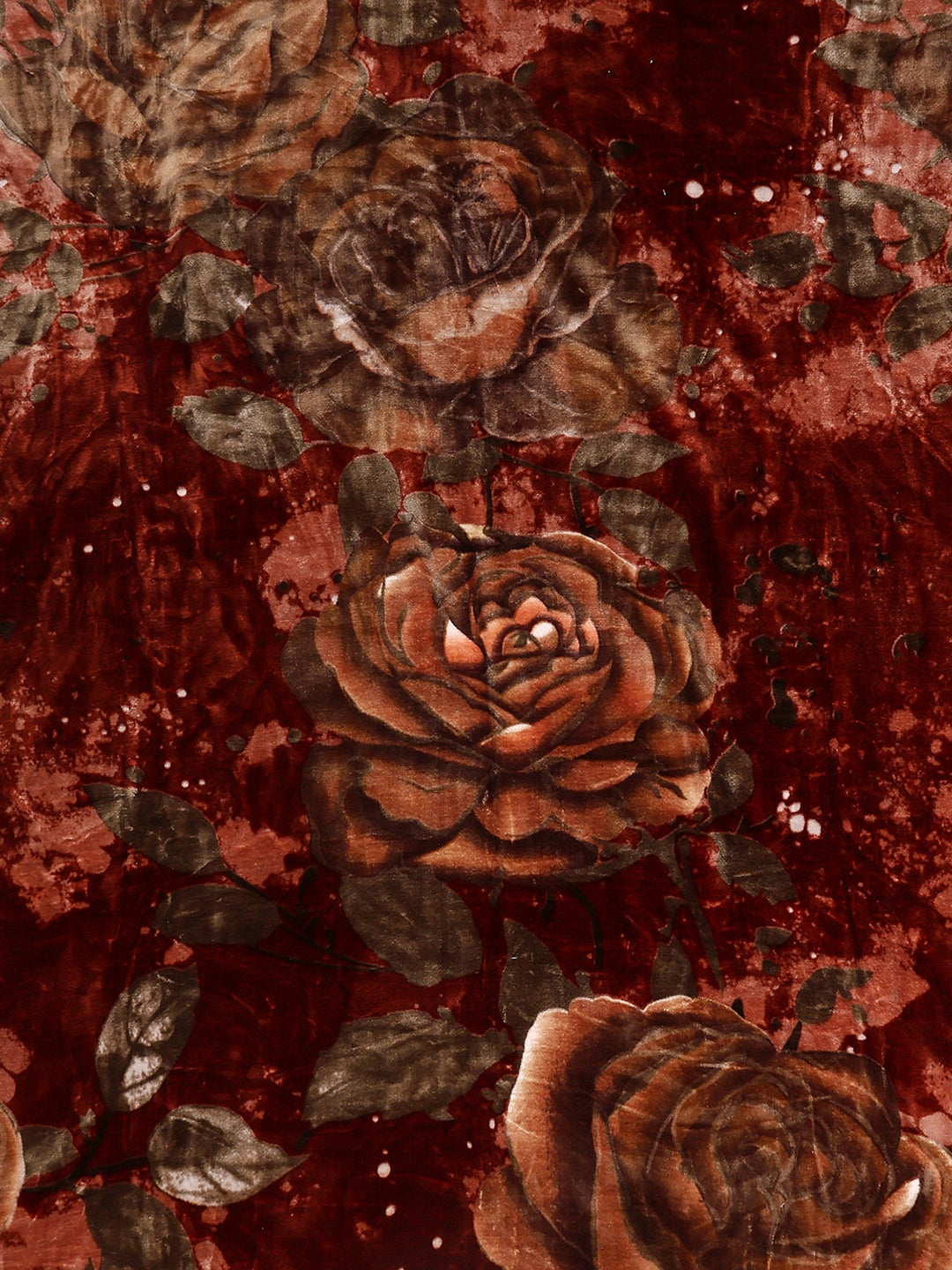 Floral Printed Double Bed 2 Ply, 947 GSM Blanket for Heavy Winter - (Bandhan) with Fragrance