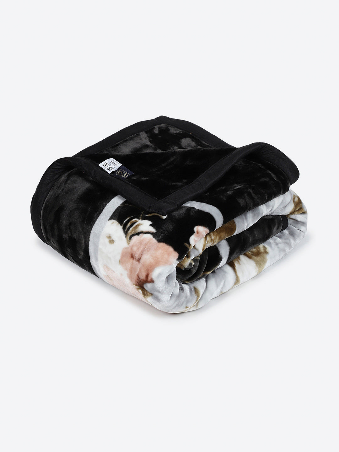 Floral Printed Double Bed 2 Ply, 947 GSM Blanket for Heavy Winter - (Bandhan) with Fragrance