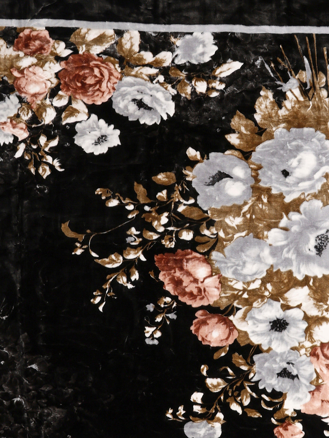 Floral Printed Double Bed 2 Ply, 947 GSM Blanket for Heavy Winter - (Bandhan) with Fragrance