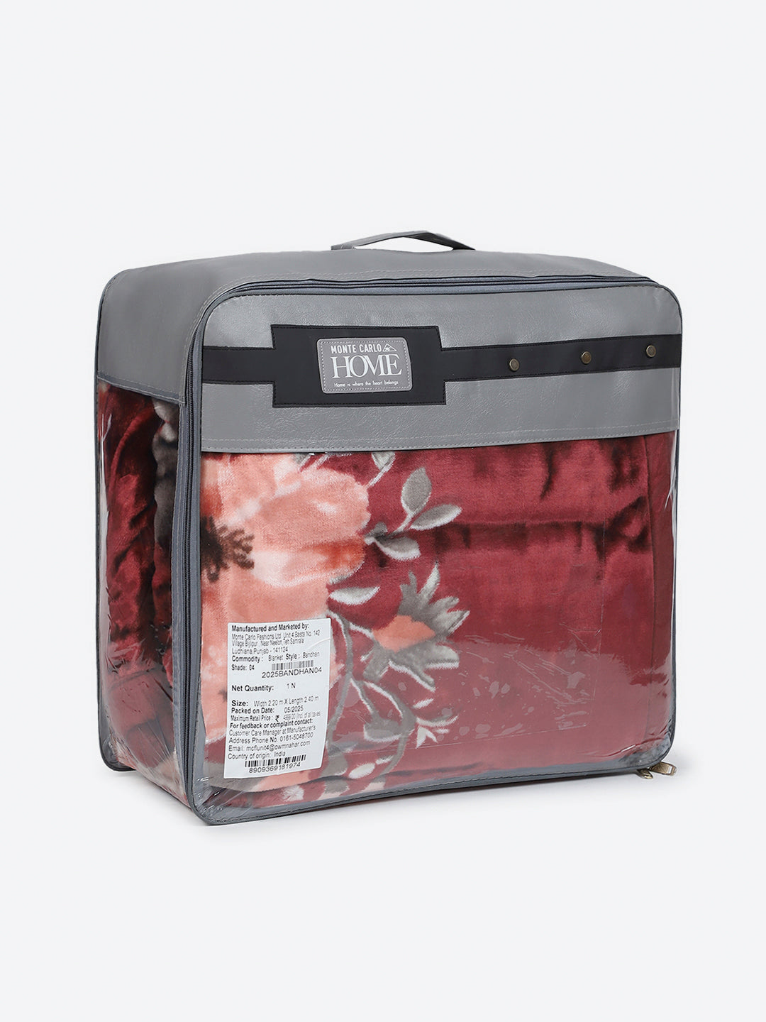 Floral Printed Double Bed 2 Ply, 947 GSM Blanket for Heavy Winter - (Bandhan) with Fragrance